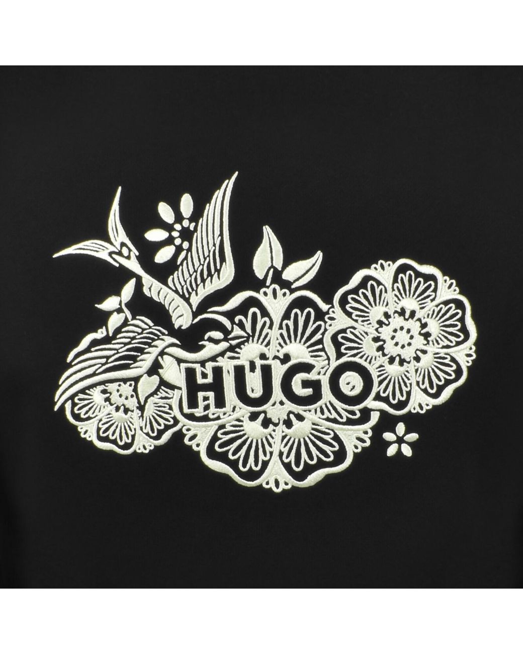 HUGO Black Drony Sweatshirt for men