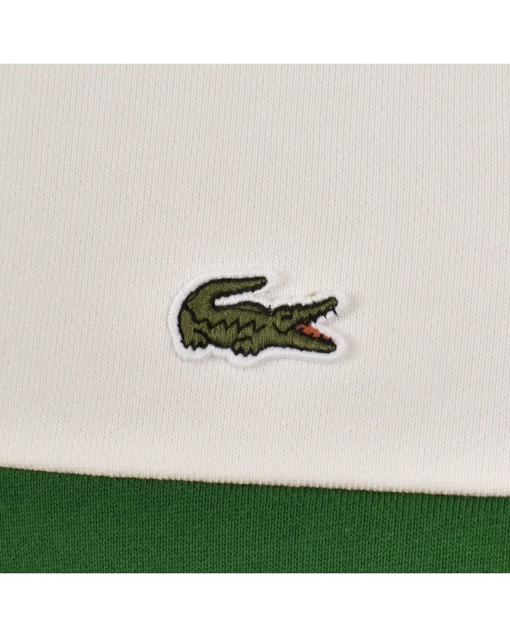 Lacoste Green Colour Block Sweatshirt for men