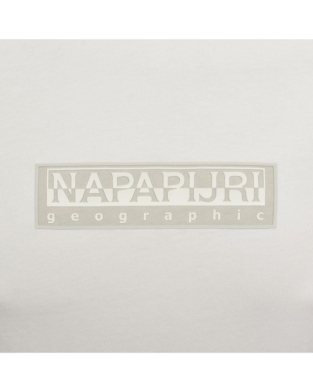 Napapijri White S-Box Logo T Shirt for men