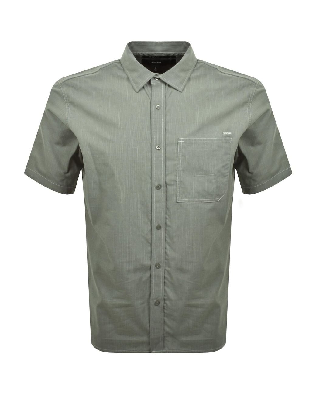 G-Star Green G-Star Pocket Short Sleeve Shirt for men