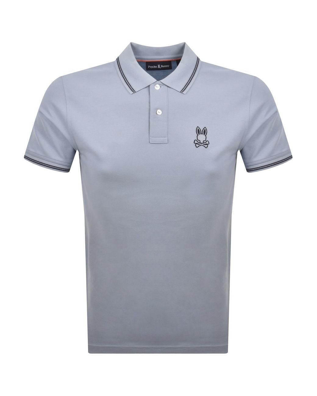 Psycho Bunny Blue Elijah Pique Polo T Shirt for men