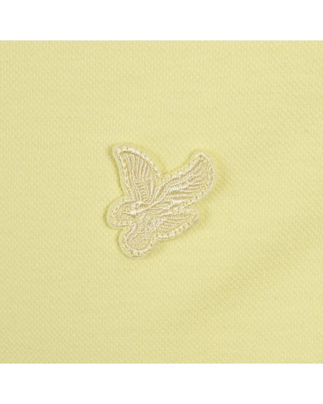 Lyle & Scott Yellow Superfine Polo T Shirt for men