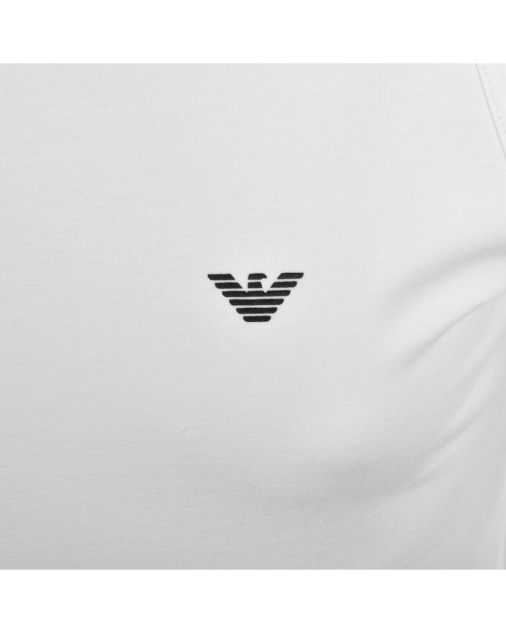 Armani White Emporio Vest Lounge T Shirt for men