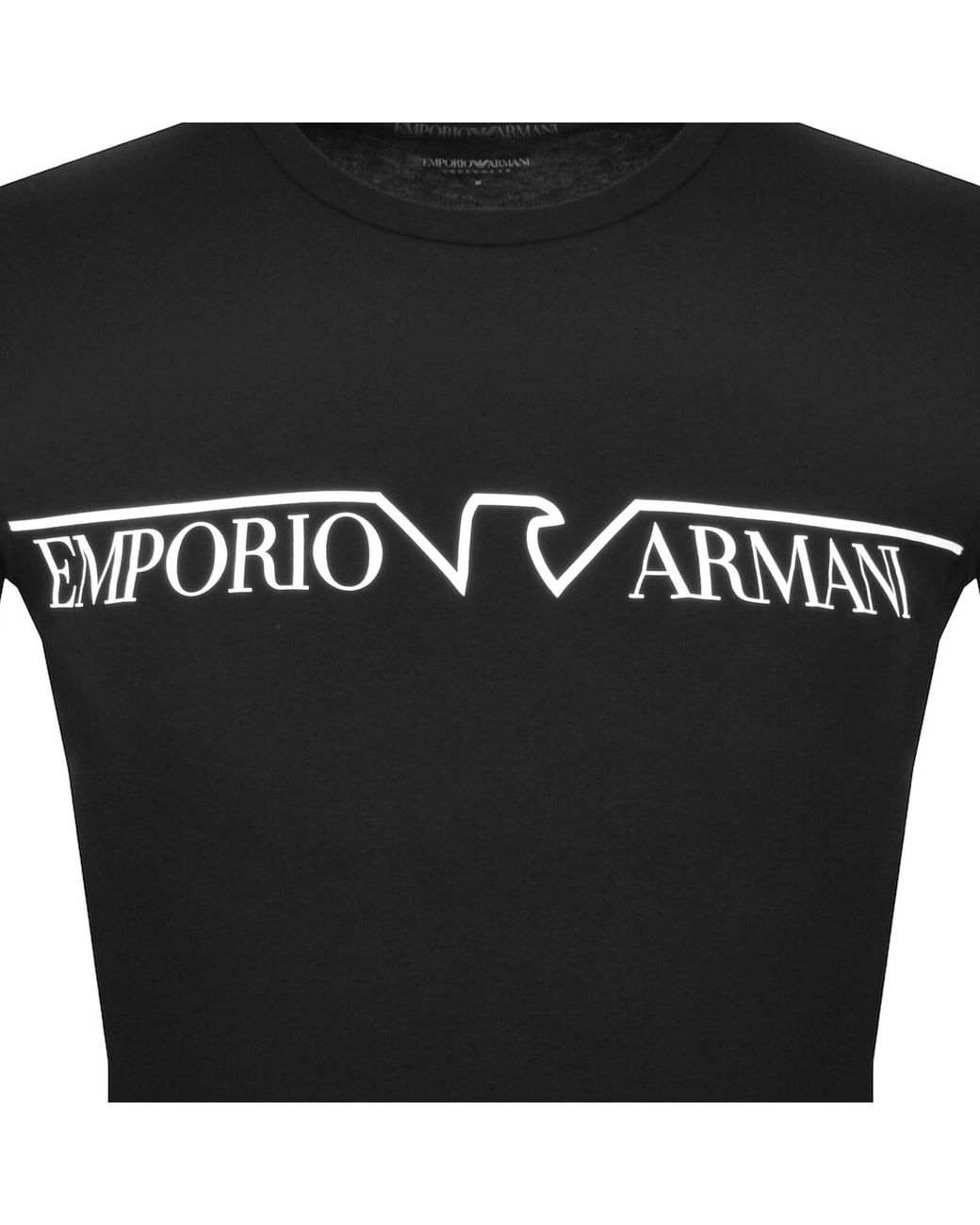 Armani Emporio Lounge Crew Neck T Shirt in Black for Men Lyst UK