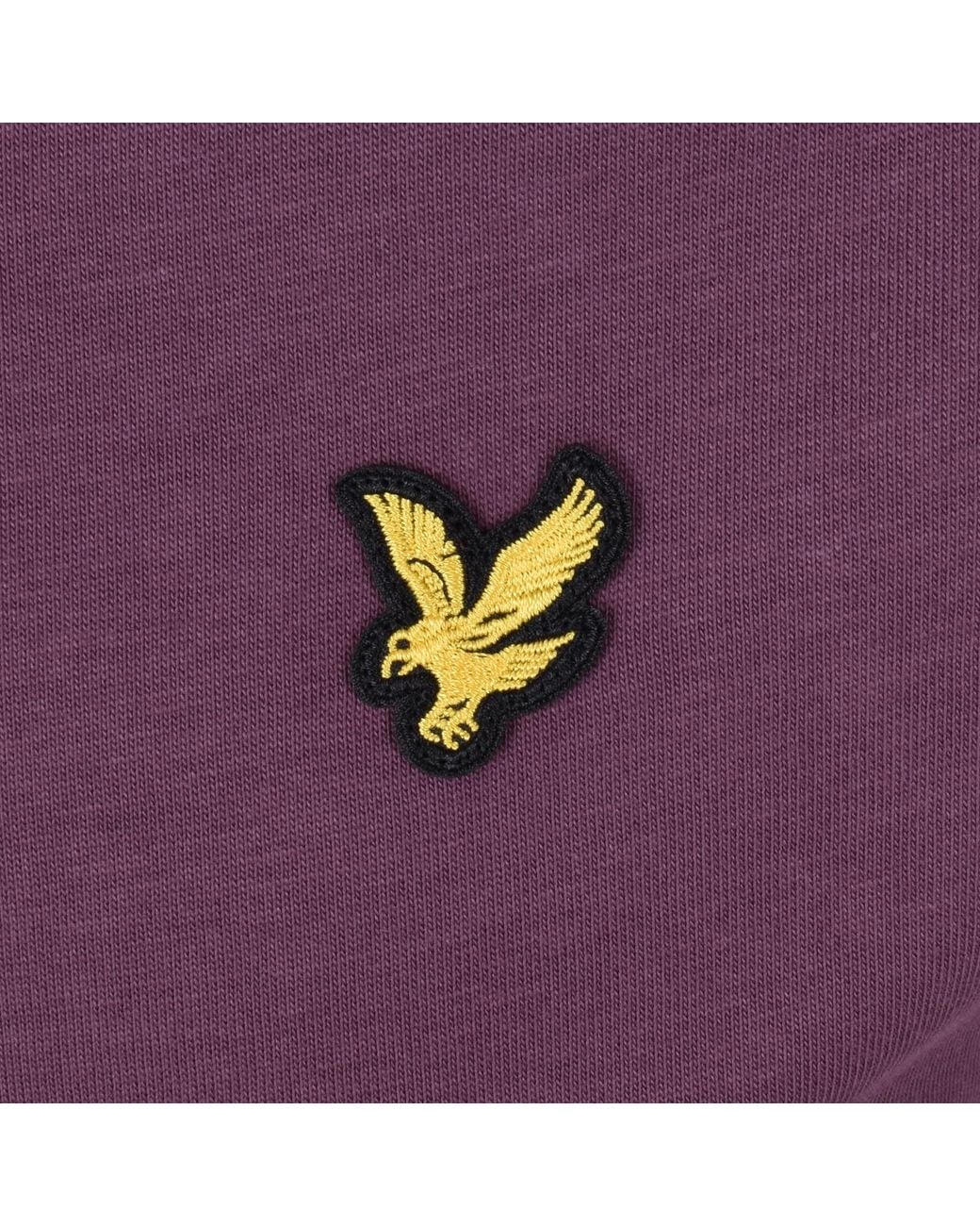 Lyle & Scott Purple Crew Neck T Shirt for men