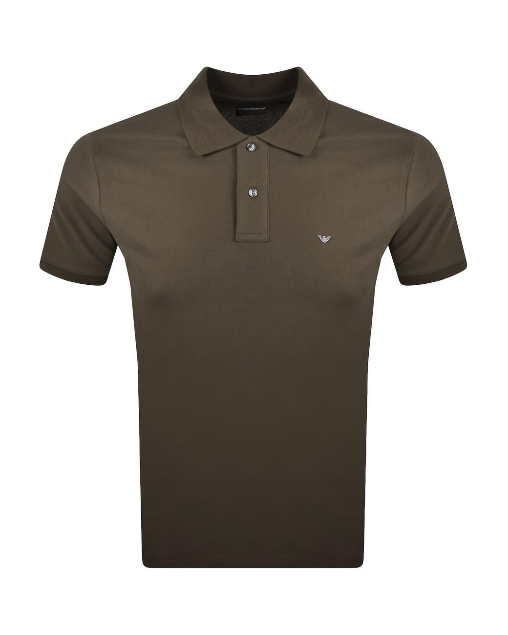 Armani Green Emporio Short Sleeved Polo T Shirt for men
