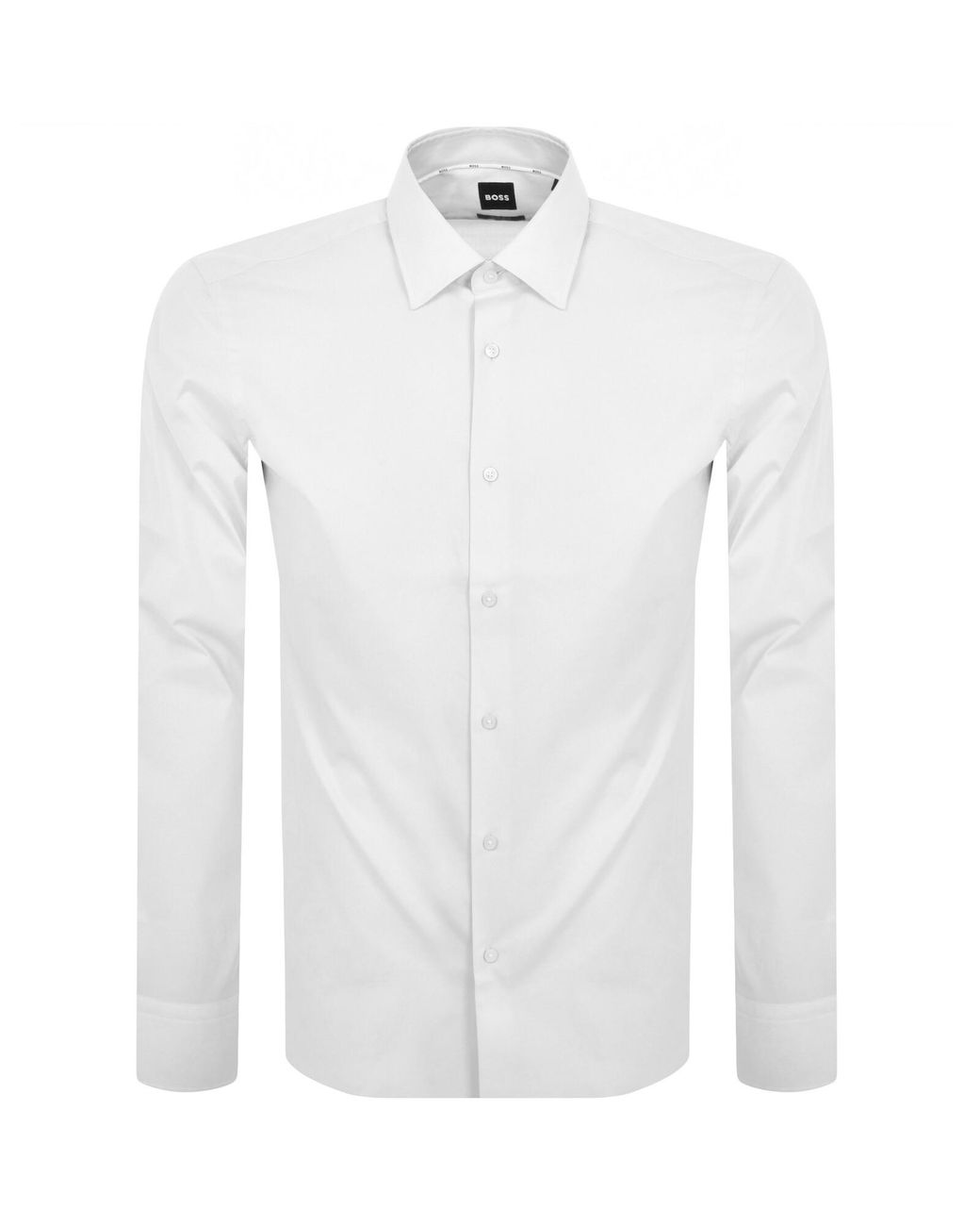 BOSS BUSINESS White Boss H Joe Kent Long Sleeved Shirt for men