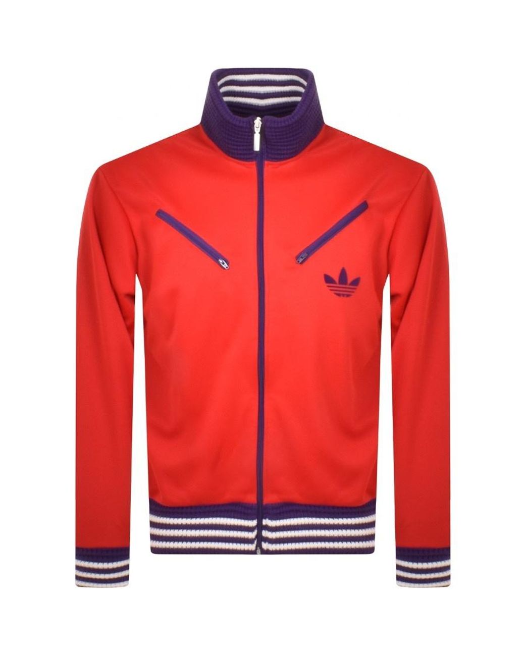 adidas Originals New Montreal 22 Track Top in Red for Men | Lyst