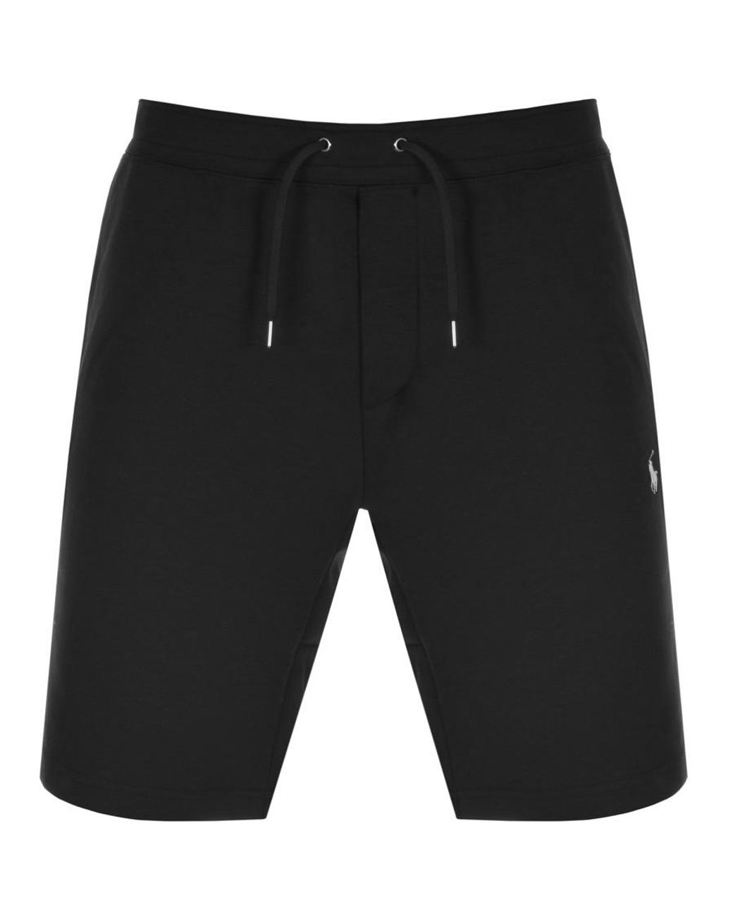 black polo sweat shorts