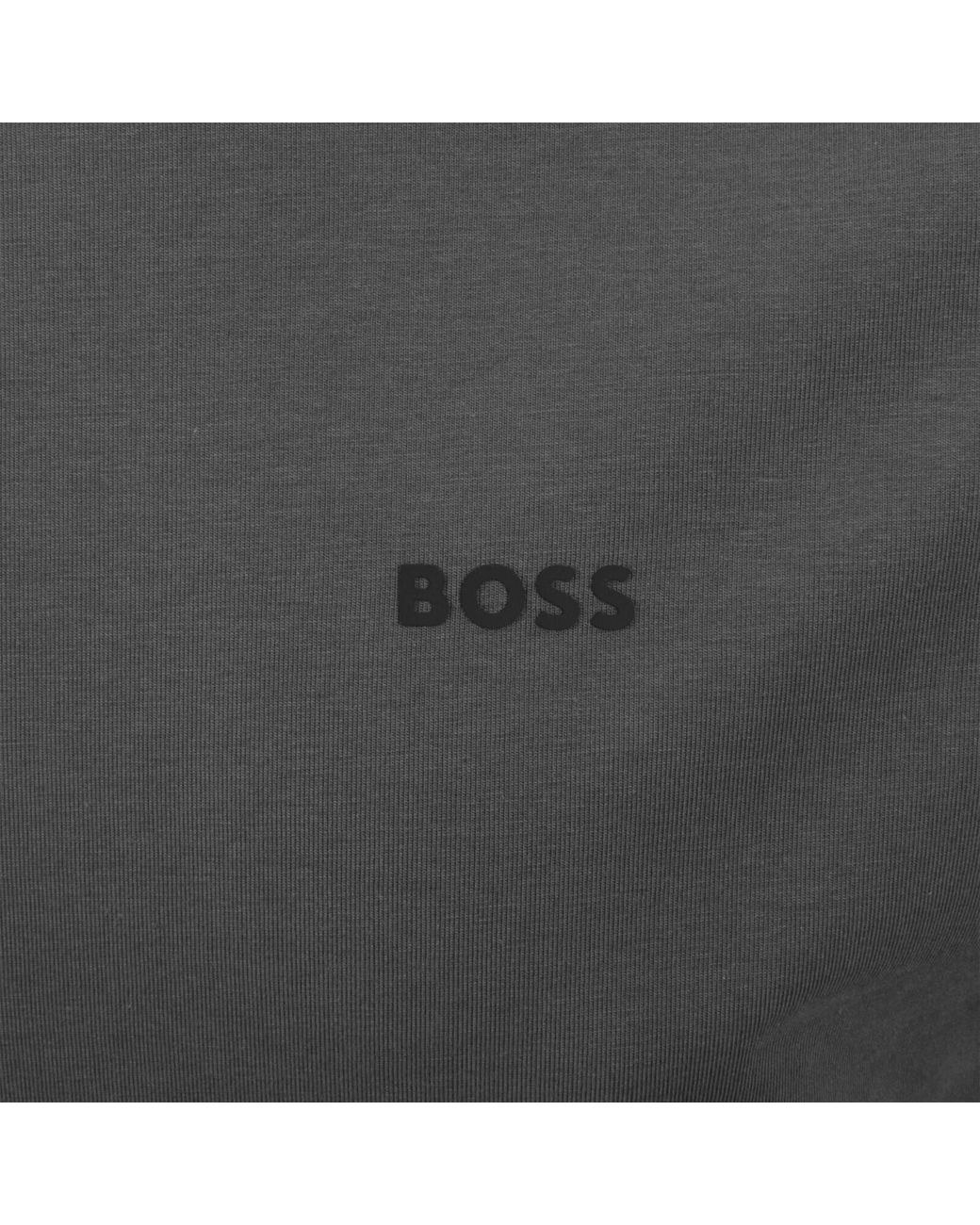 Boss Gray Boss Regular Fit T Shirt Open for men