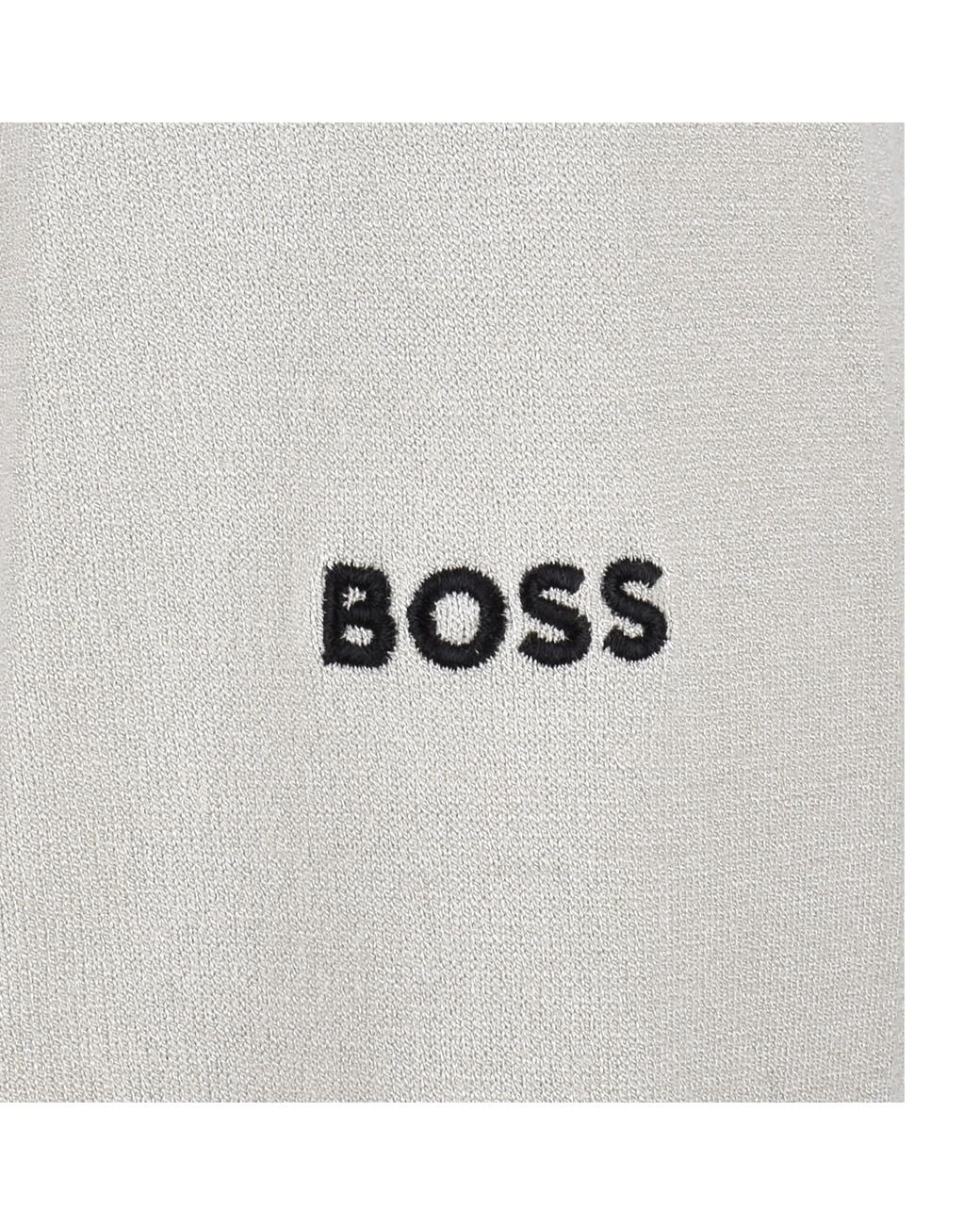 Boss Gray Boss Goc Rank Crew Neck Knit Jumper for men