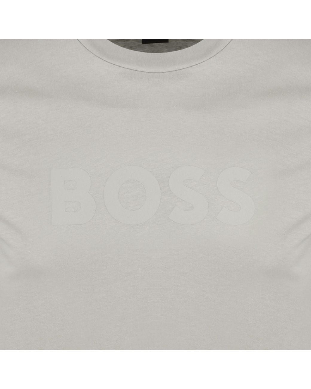 Boss Gray Boss Regular Fit Logo T Shirt Light for men