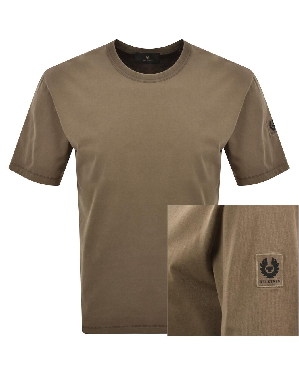 Belstaff Green Valley Garment Dye T Shirt for men