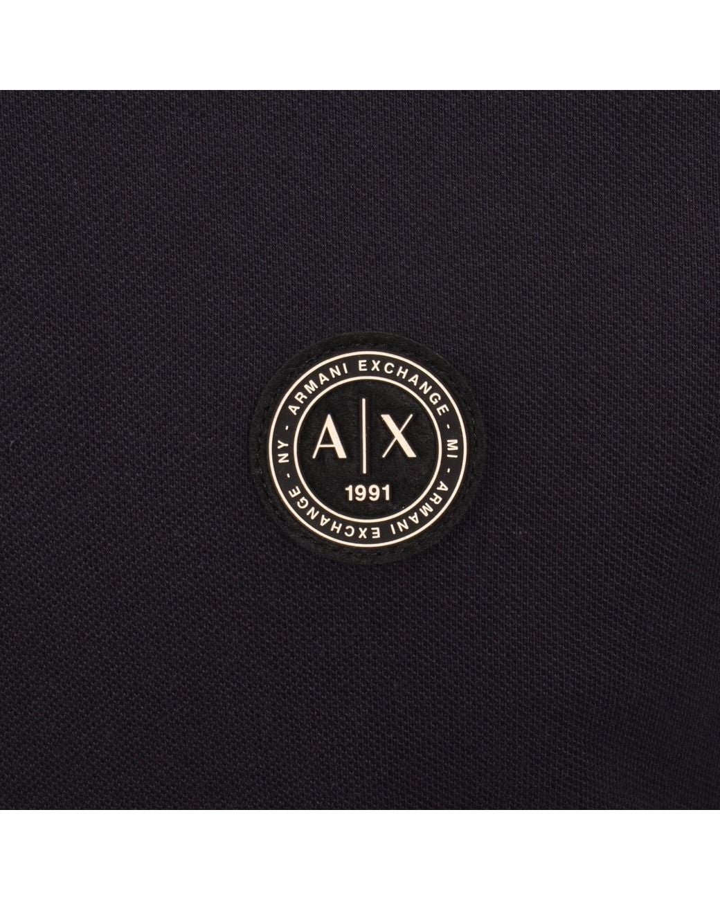 ARMANI EXCHANGE Blue Polo T Shirt Deep for men