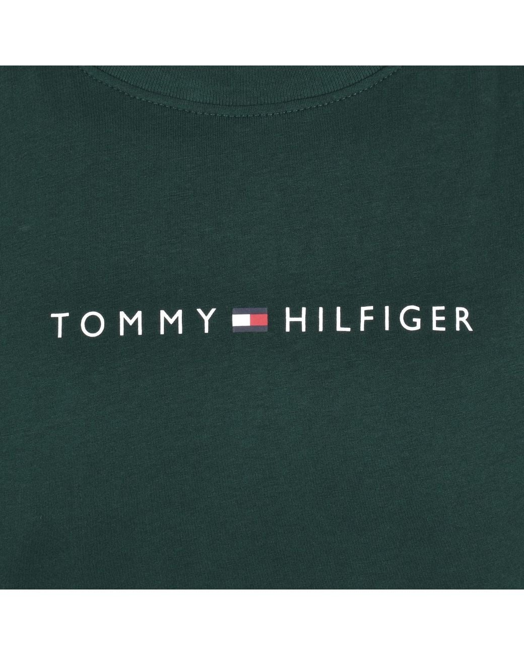 Tommy Hilfiger Green Logo T Shirt for men