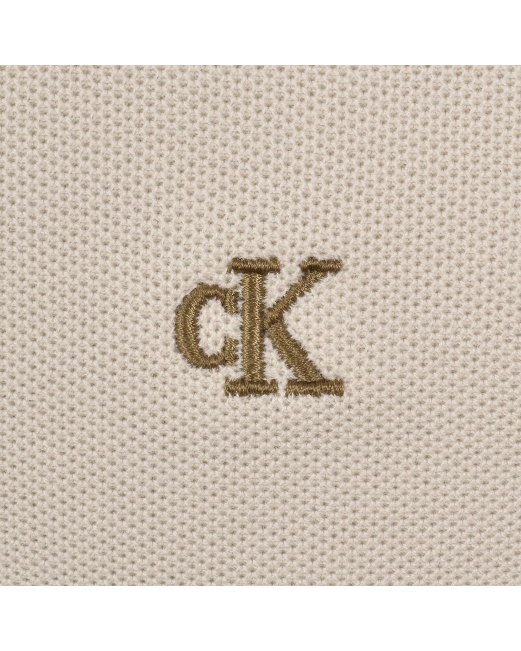 Calvin Klein Natural Refined Pique Polo T Shirt for men