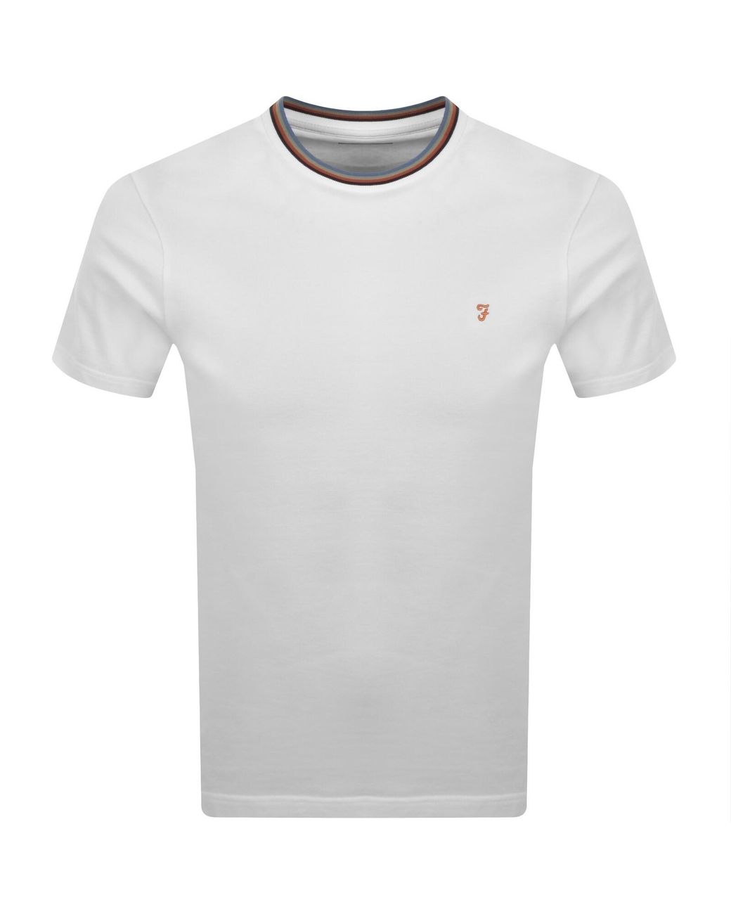 Farah White Farah Elton T Shirt for men