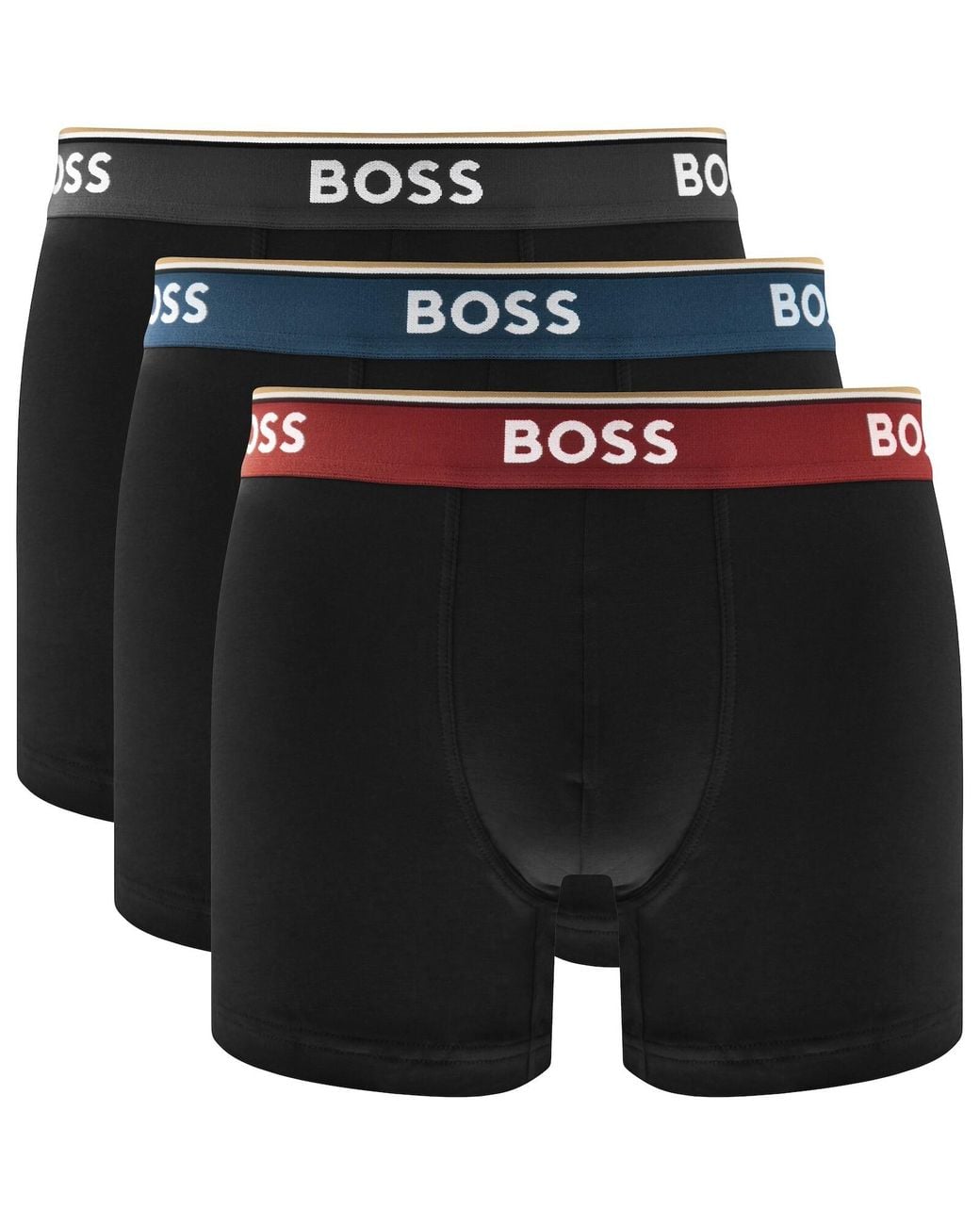 BOSS BUSINESS Black Boss Underwear 3 Pack Power Boxer Briefs for men