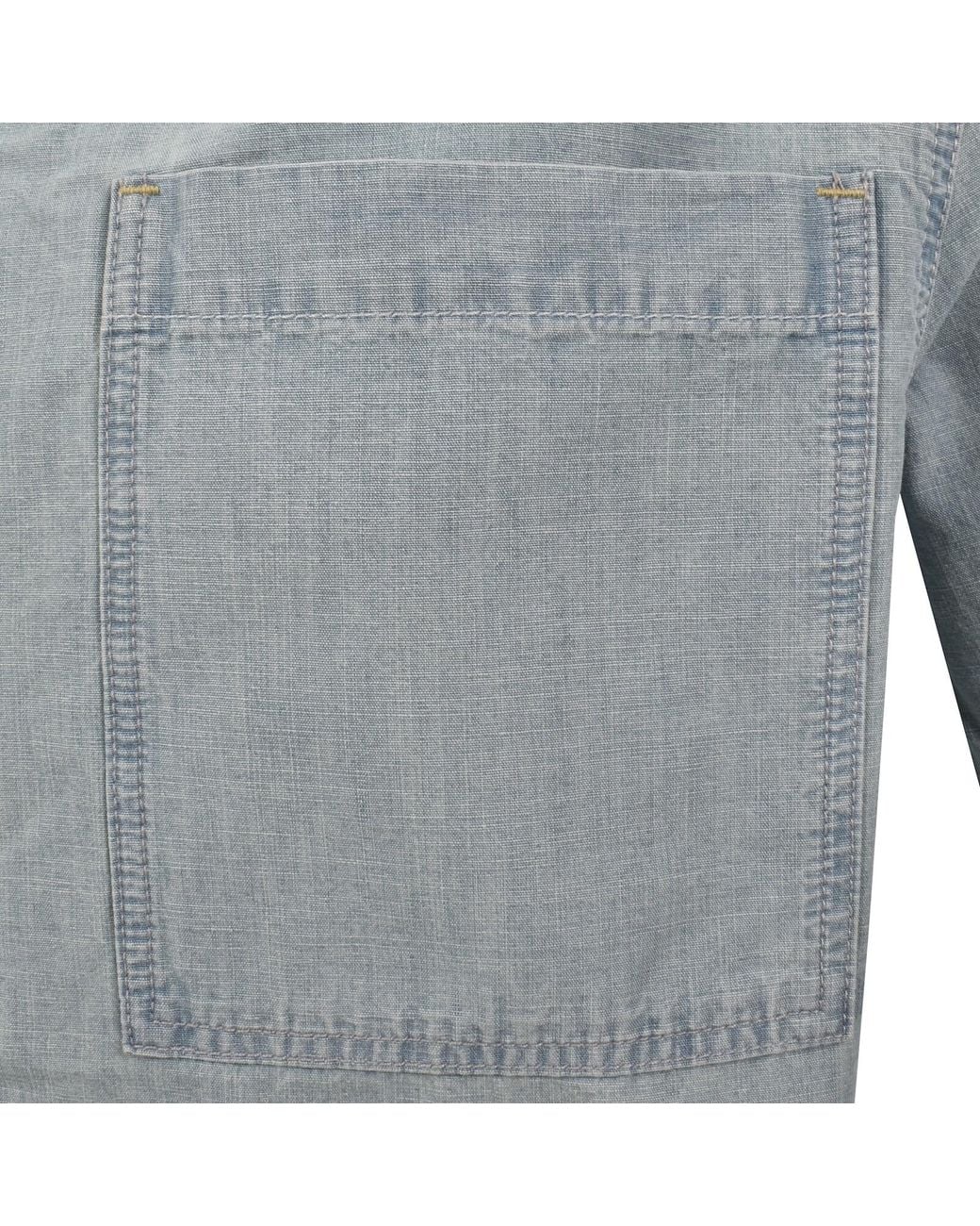 G-Star Gray G-Star Bowling Pocket Shirt for men
