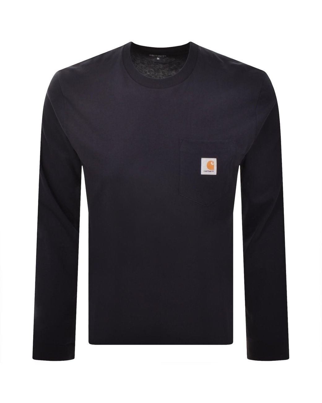 Carhartt Blue Pocket Long Sleeved T Shirt for men
