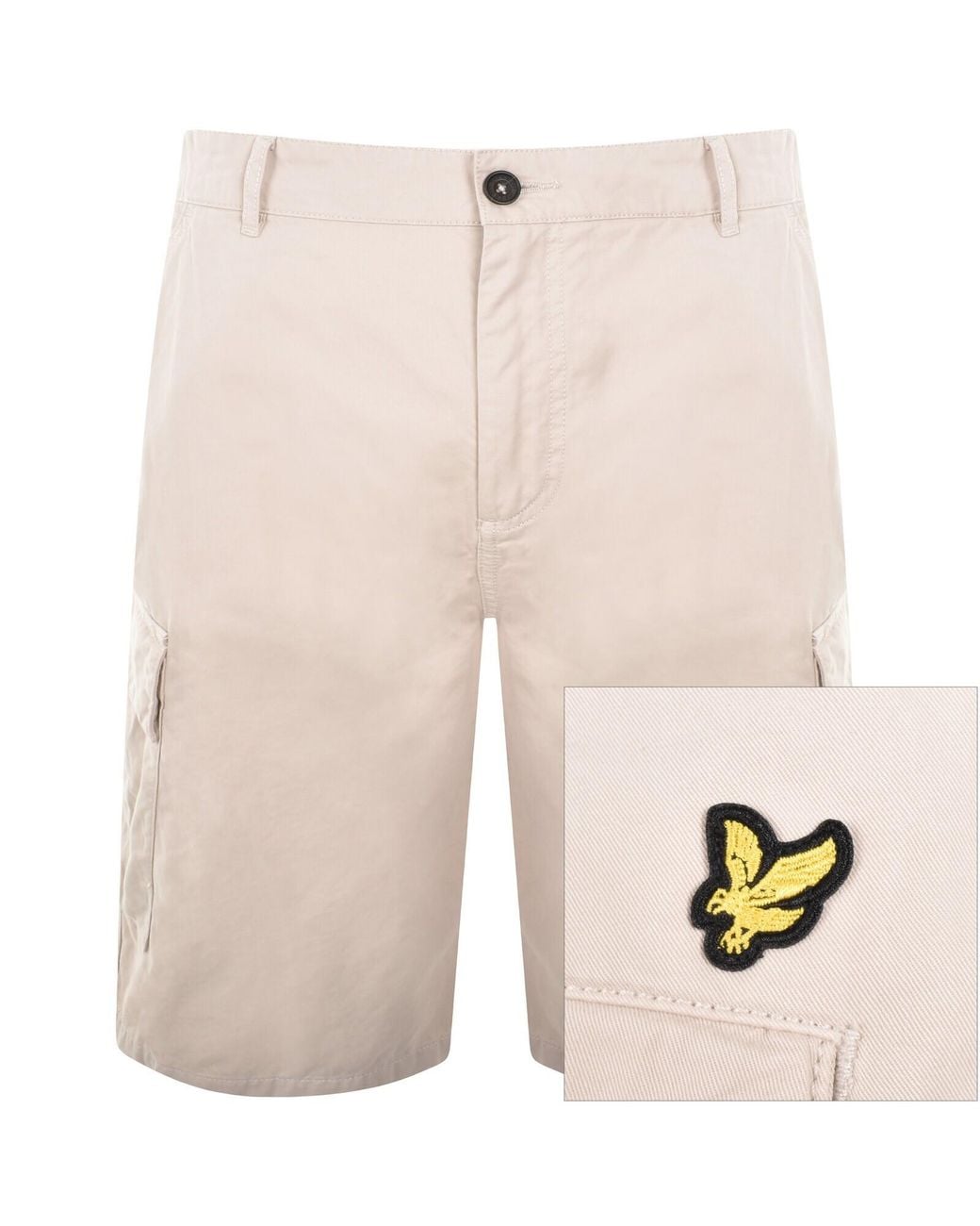 Lyle & Scott Natural Cargo Shorts for men
