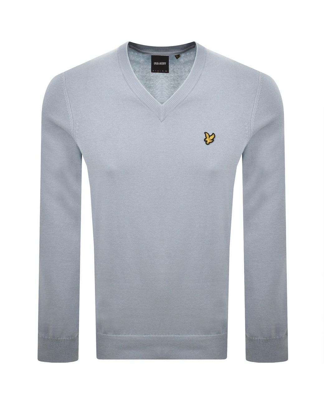 Lyle & Scott Blue Knitted Jumper for men