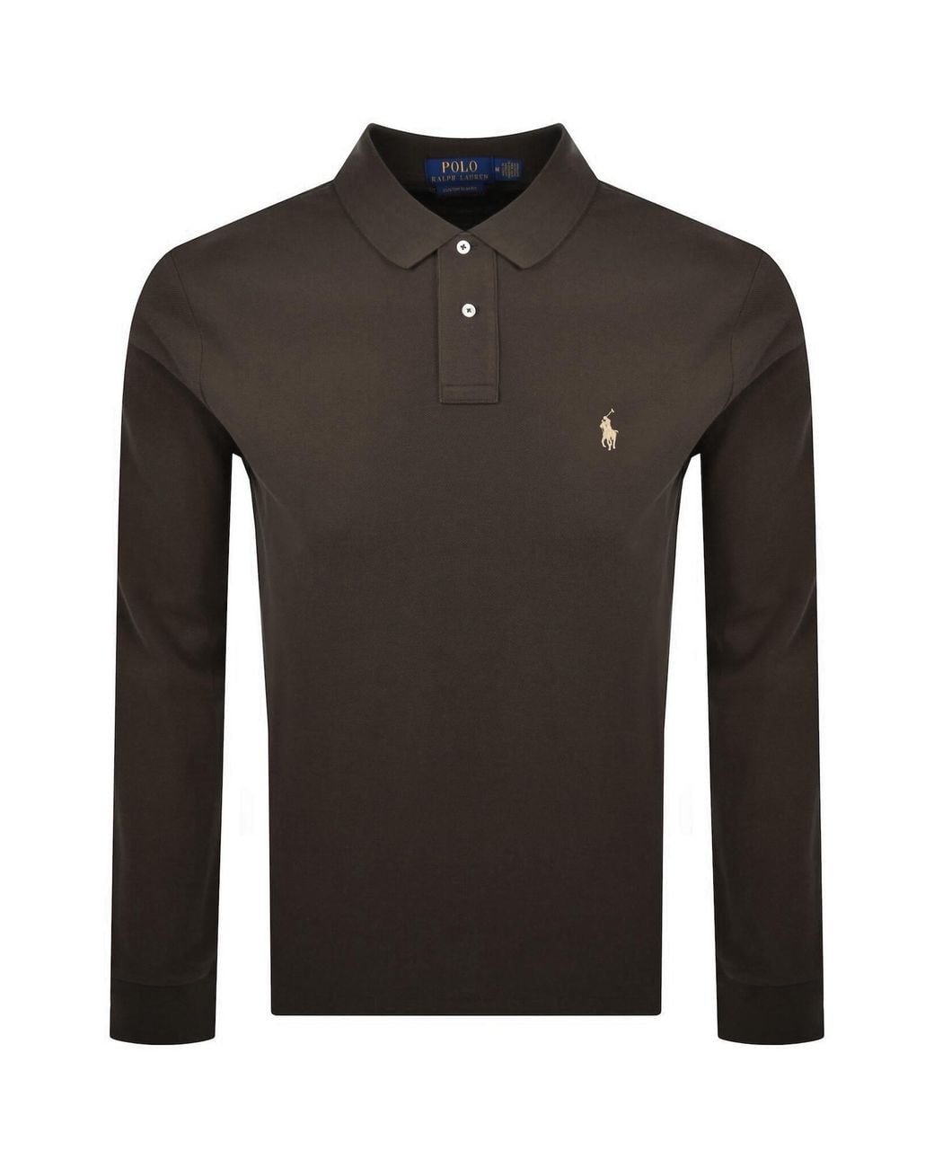 Ralph Lauren Black Long Sleeved Polo T Shirt for men