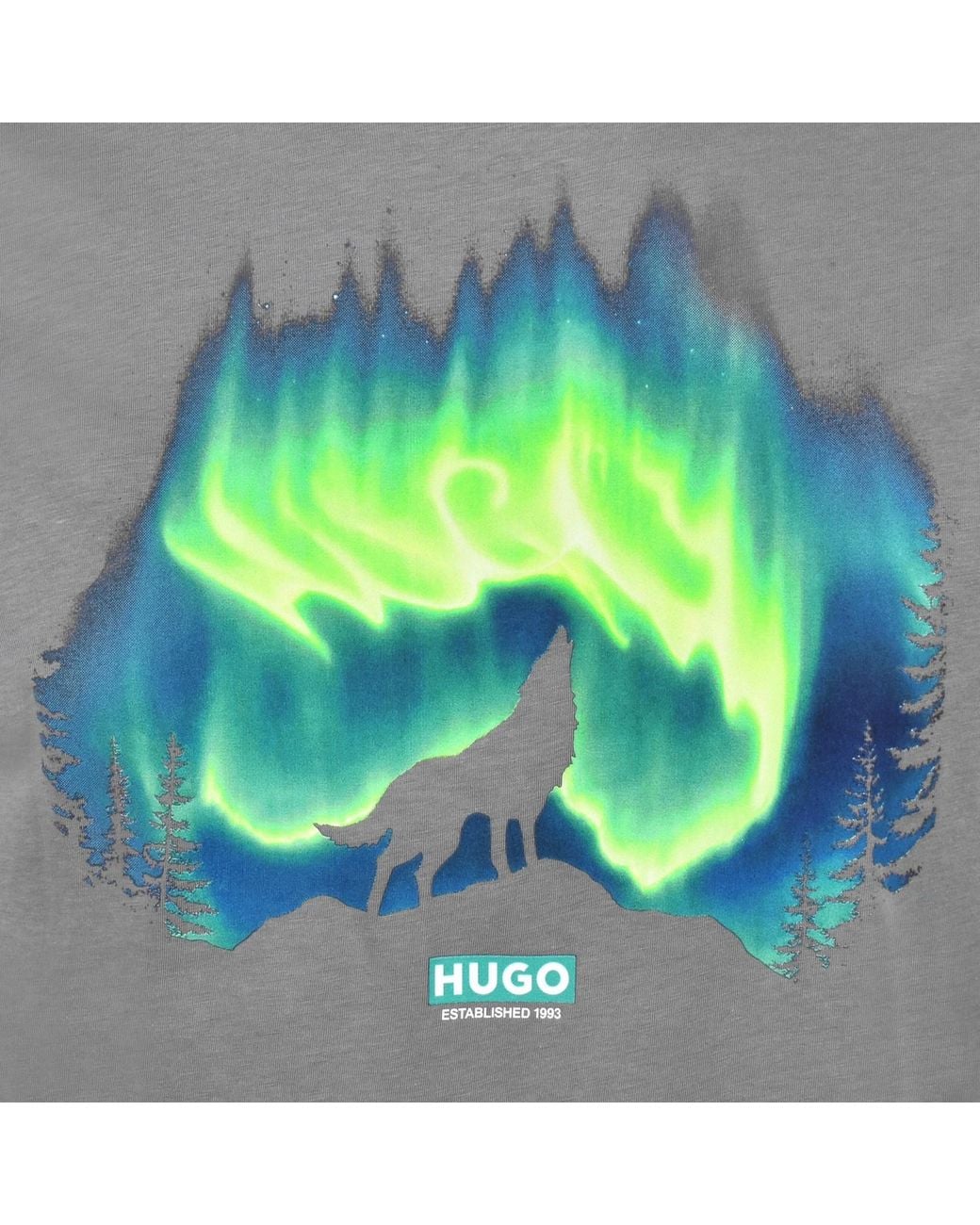 HUGO Gray Norostee T Shirt for men