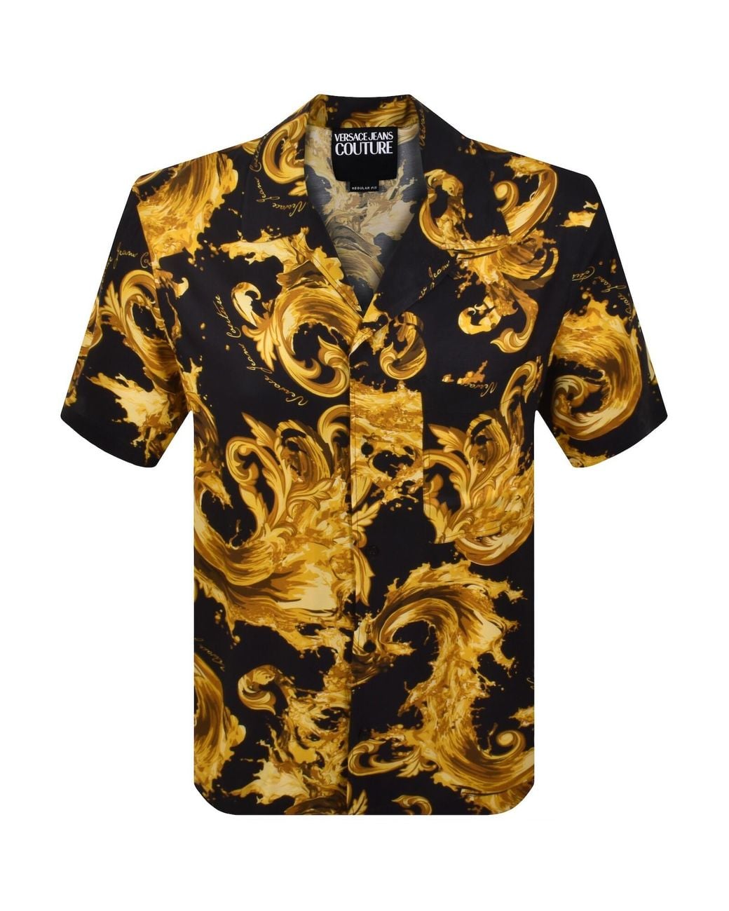 Versace Jeans Black Couture Bowling Shirt for men