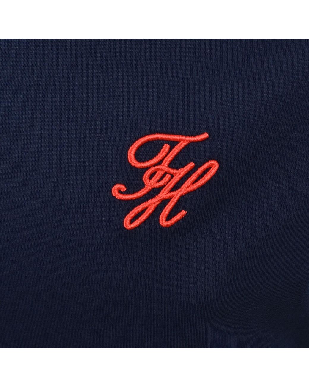 Tommy Hilfiger Blue Script Monogram T Shirt for men