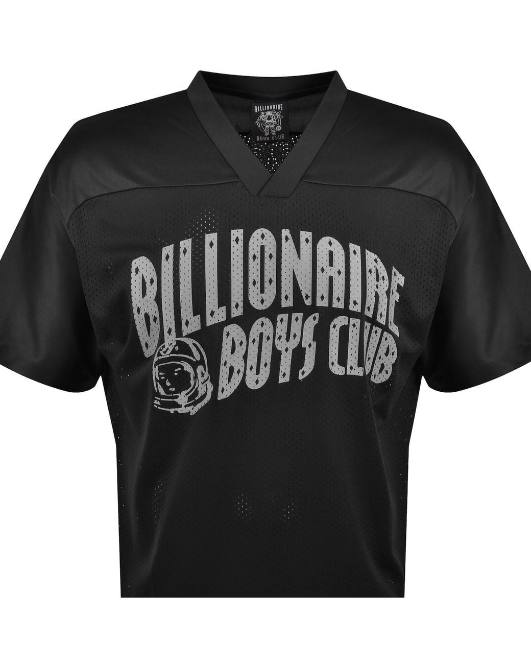 BBCICECREAM Black Mesh Football T Shirt for men