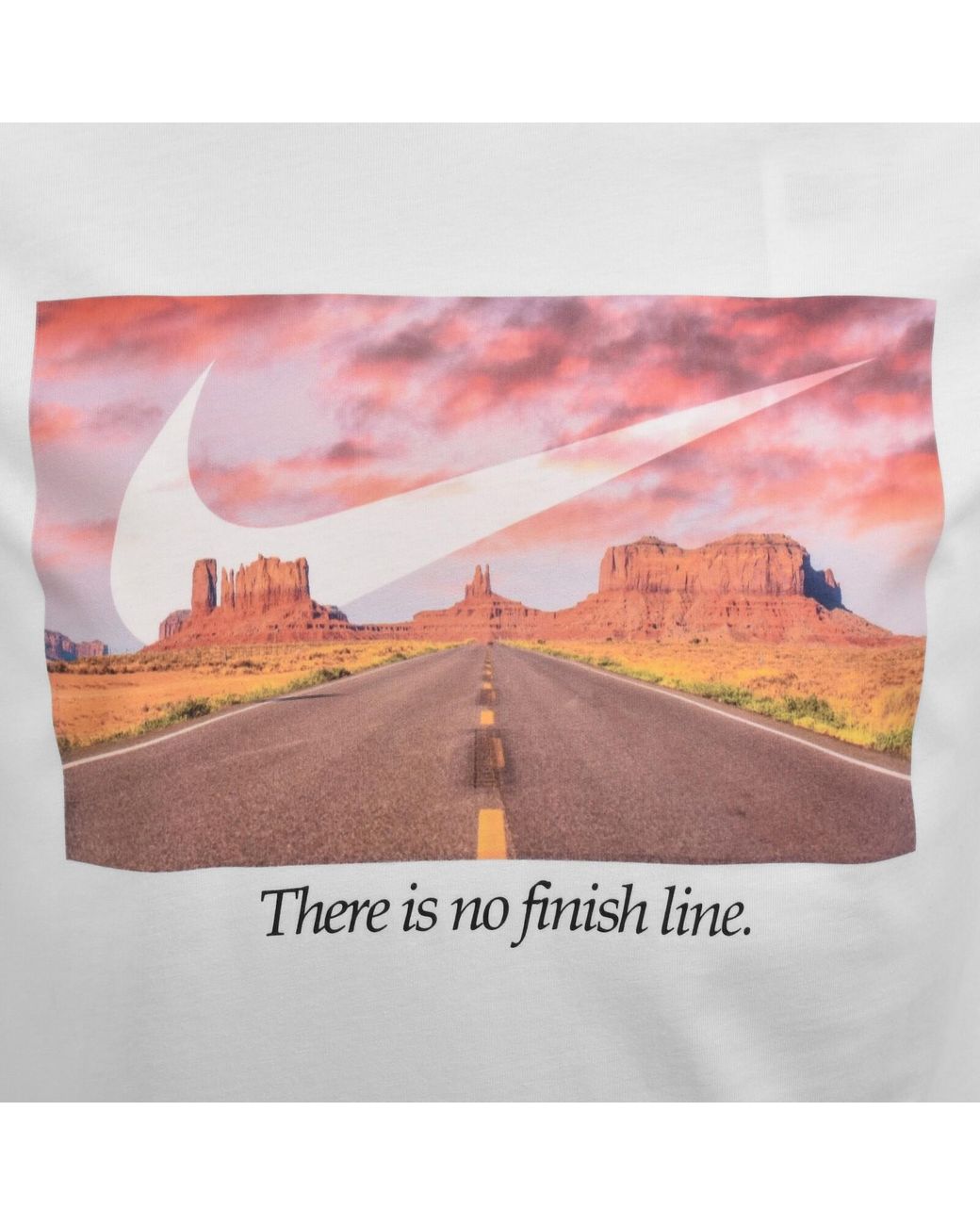 Nike White Logo T Shirt for men