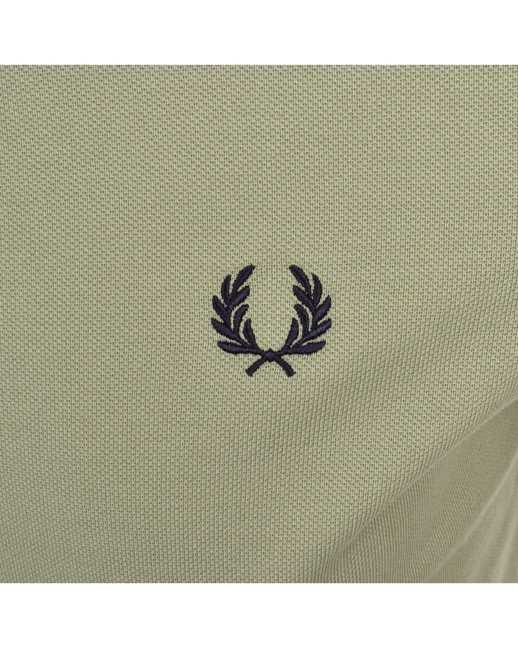 Fred Perry Green Twin Tipped Polo T Shirt for men