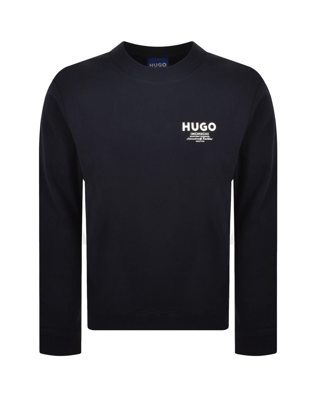 HUGO Blue Nespon Sweatshirt Dark for men