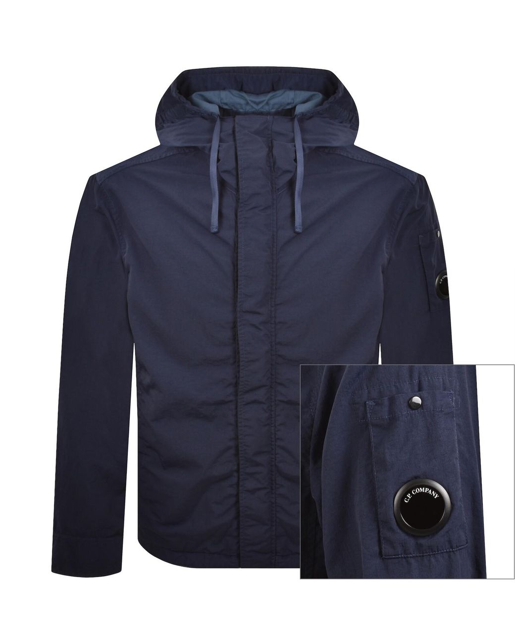 C P Company Blue Cp Company Hooded Overshirt for men