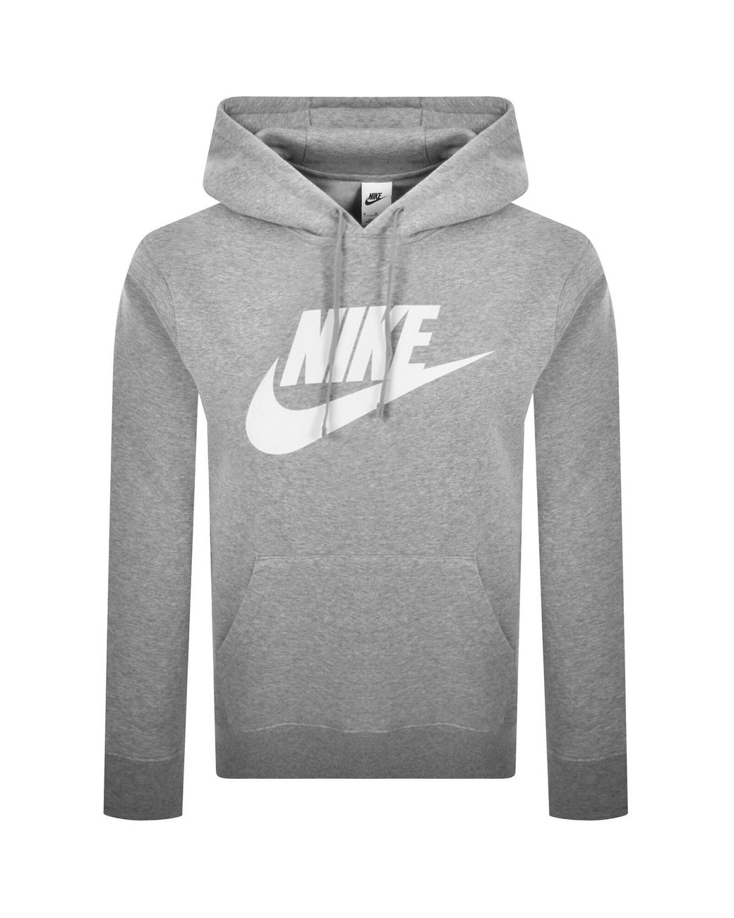 Nike Gray Swoosh Logo Hoodie for men