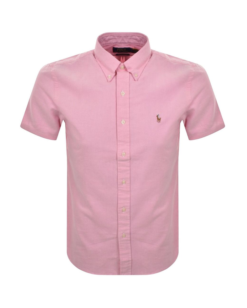 Ralph Lauren Pink Lightweight Oxford Shirt for men
