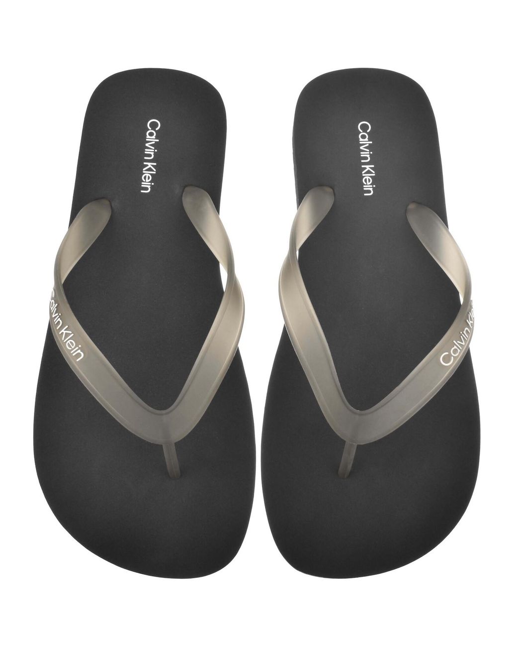 Calvin Klein Black Beach Flip Flops Triple for men