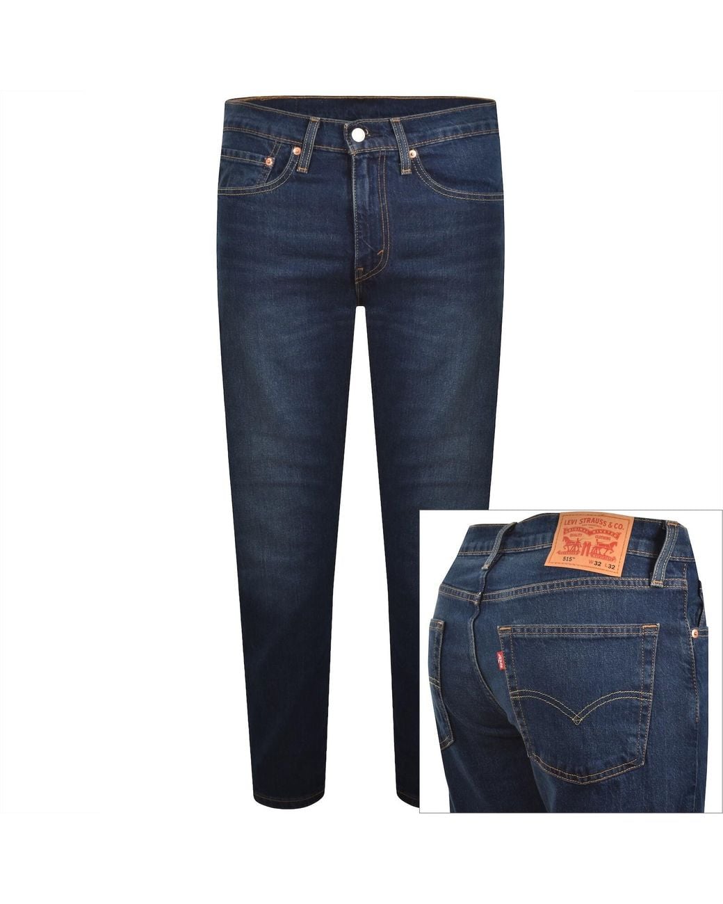 Levi's Blue 515 Slim Taper Jeans for men