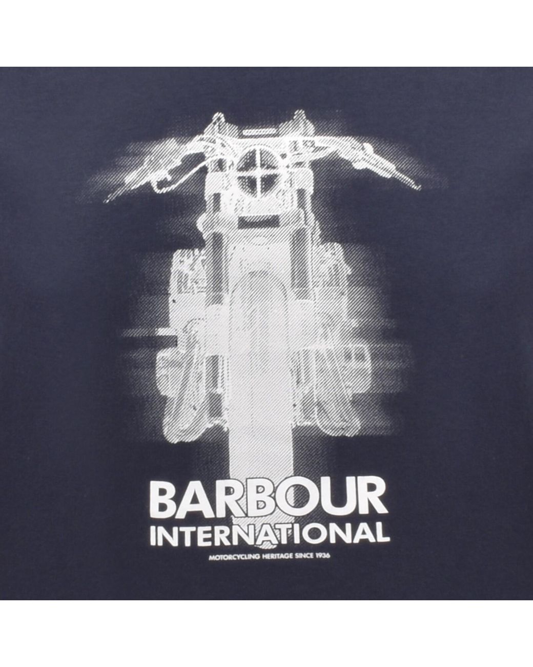 Barbour Blue Hocking Graphic T Shirt for men