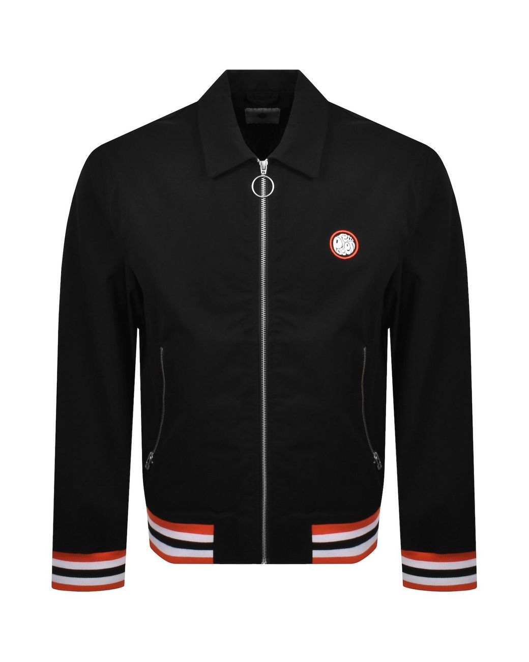 Pretty Green Black Stratosphere Bomber Overshirt for men