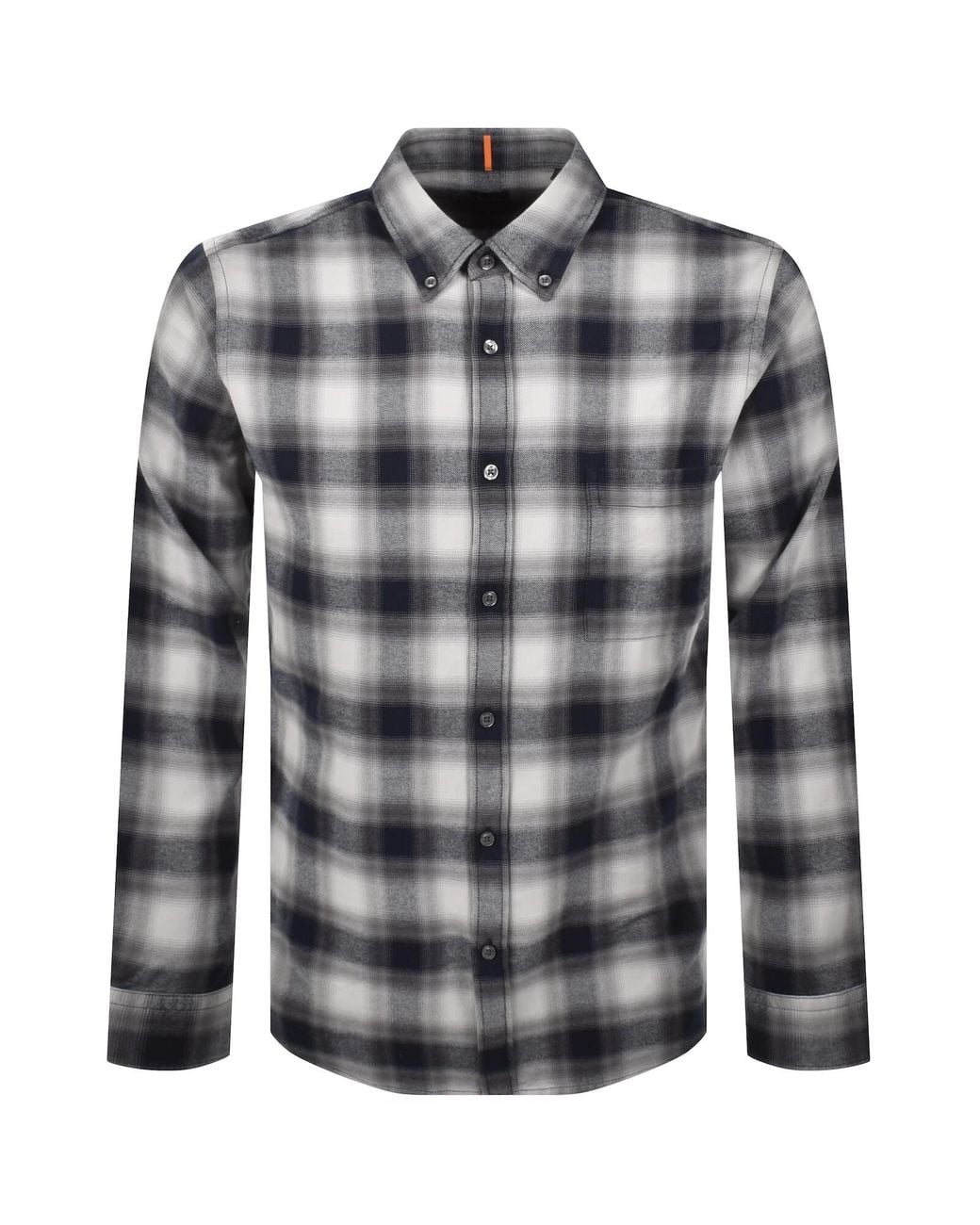 Boss Gray Boss Rickert Check Shirt for men