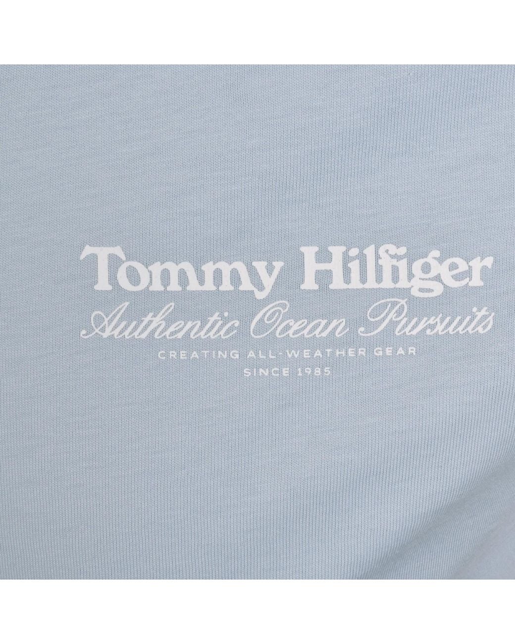 Tommy Hilfiger Blue Back Graphic T Shirt for men
