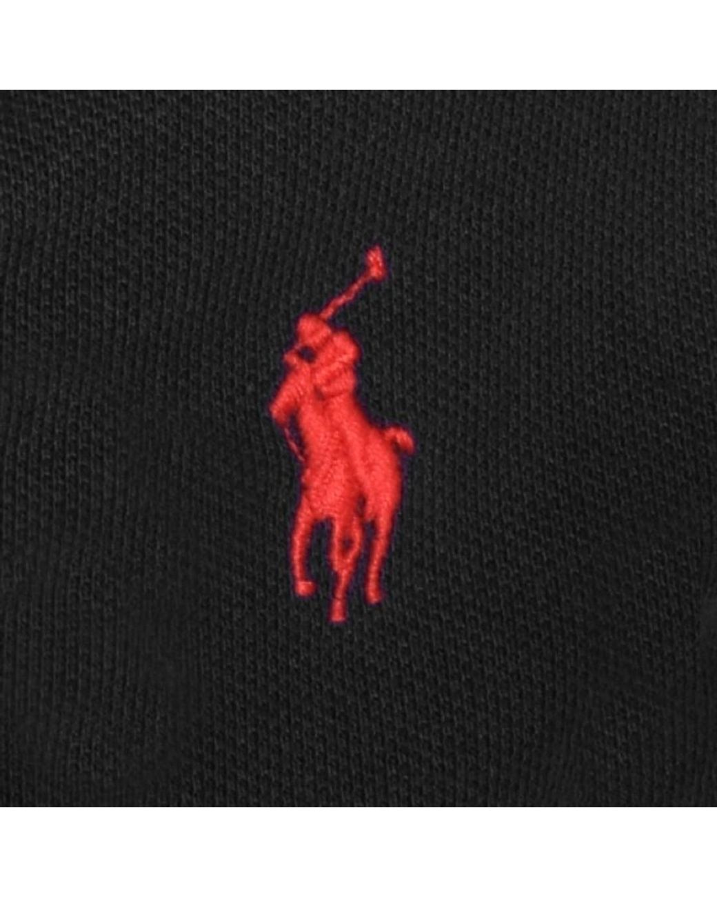 Ralph Lauren Black Long Sleeved Polo T Shirt for men