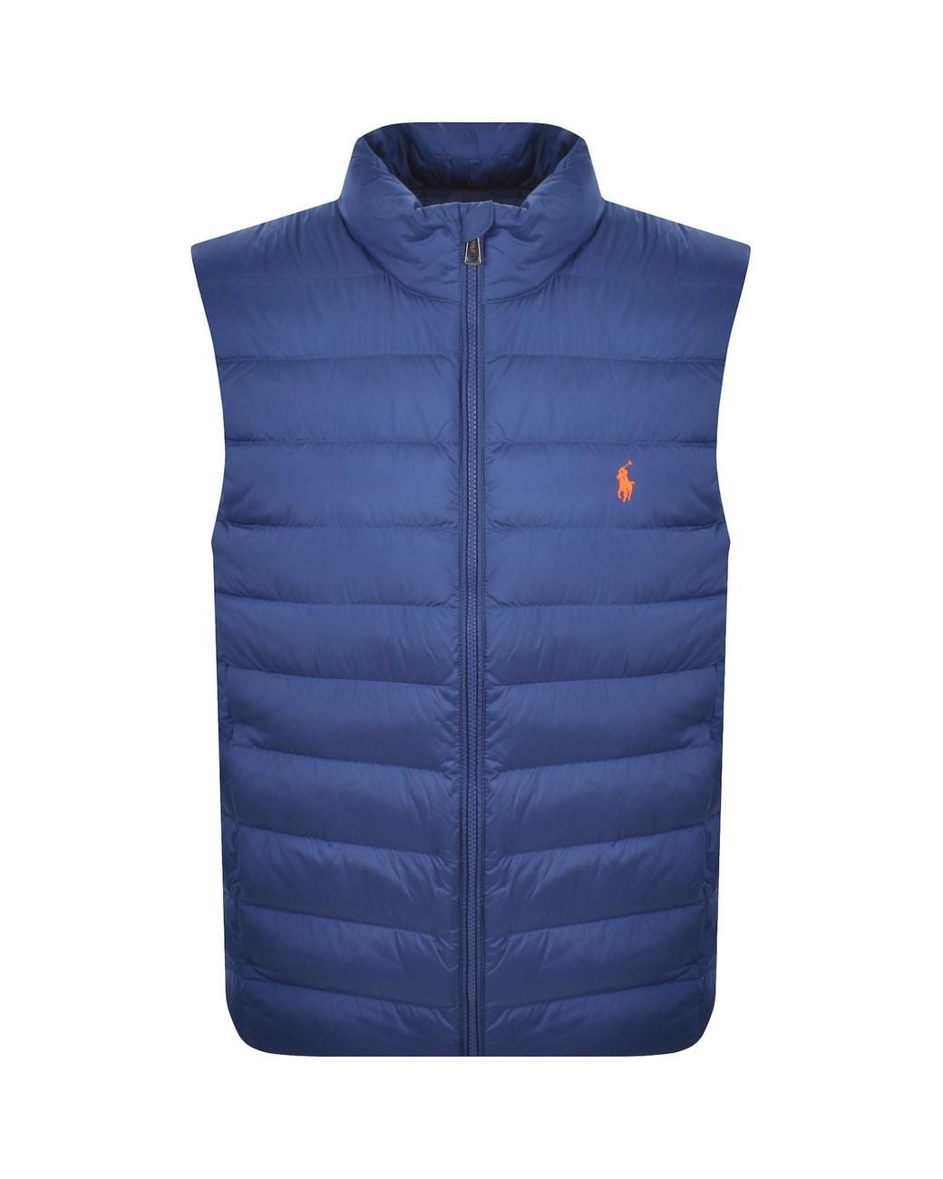 Ralph Lauren Blue Down Puffer Gilet for men