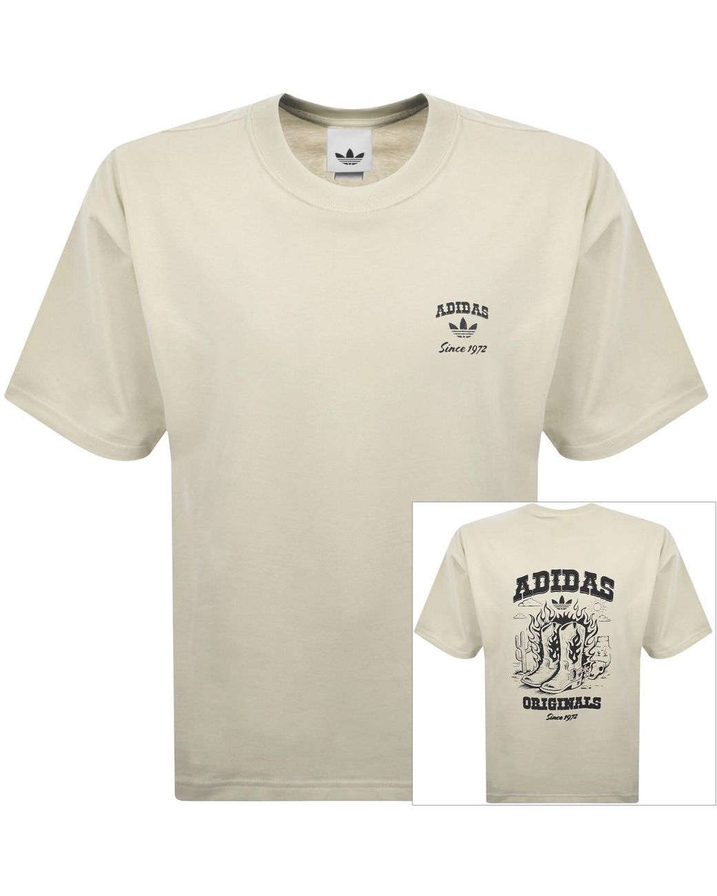 Adidas Originals Natural Boots Gfx T Shirt for men