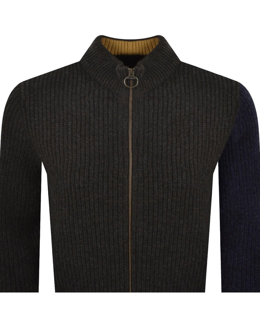 Barbour Black X Paul Smith Cardigan Russet for men