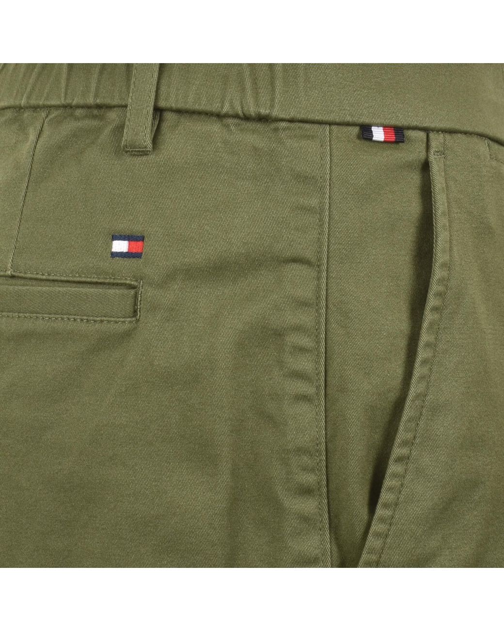 Tommy Hilfiger Green Harlem Chino Shorts for men