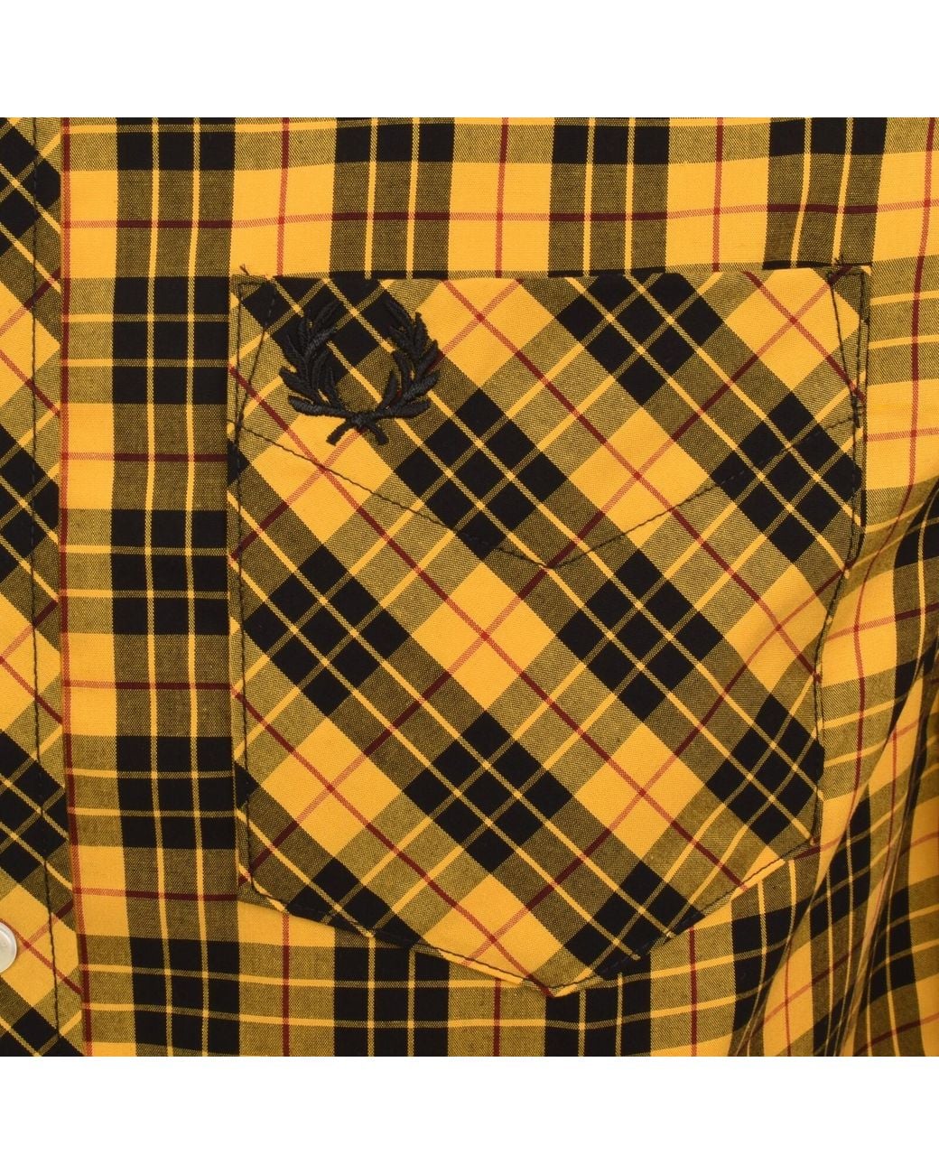 Fred Perry Brown Macleod Tartan Shirt for men