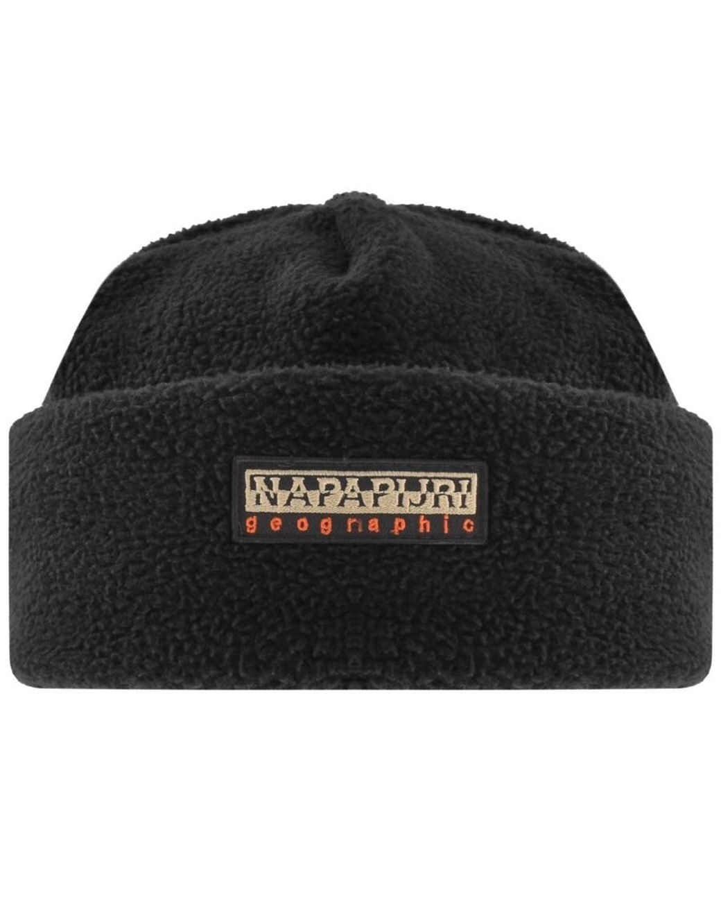Napapijri F Rock 1 Beanie Hat in Black for Men | Lyst